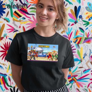 Alabama Boat Fight In Street Fighter Shirt 1