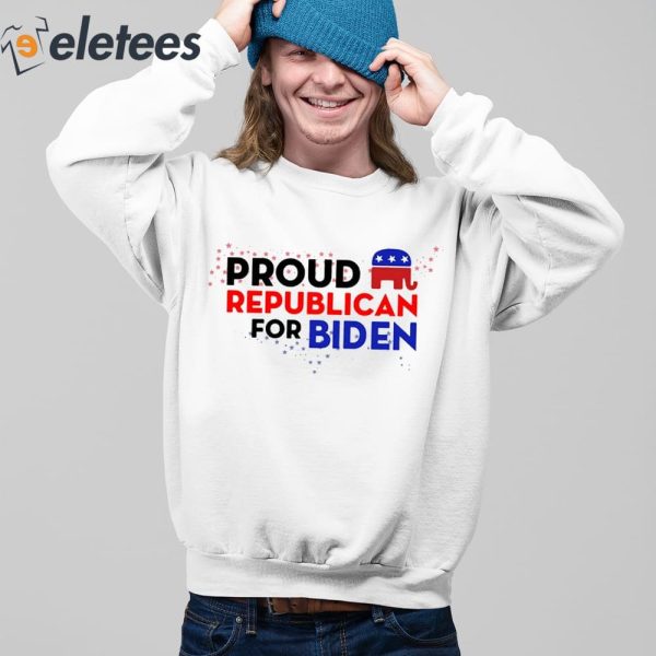 Alex Cole Proud Republican For Biden Shirt