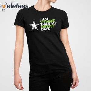 Dallas Cowboys I Am Stronger Than My Darkest Days Shirt 2