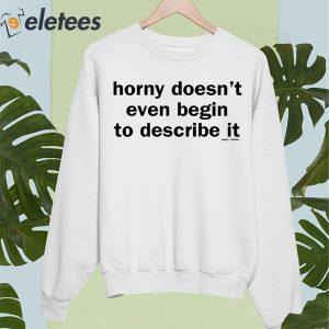 Horny Doesnt Even Begin To Describe It Shirt 5