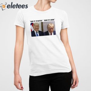 How It Started How Its Going Donald Trump Mugshot Shirt 2