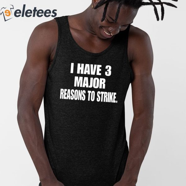 I Have 3 Major Reasons To Strike Shirt