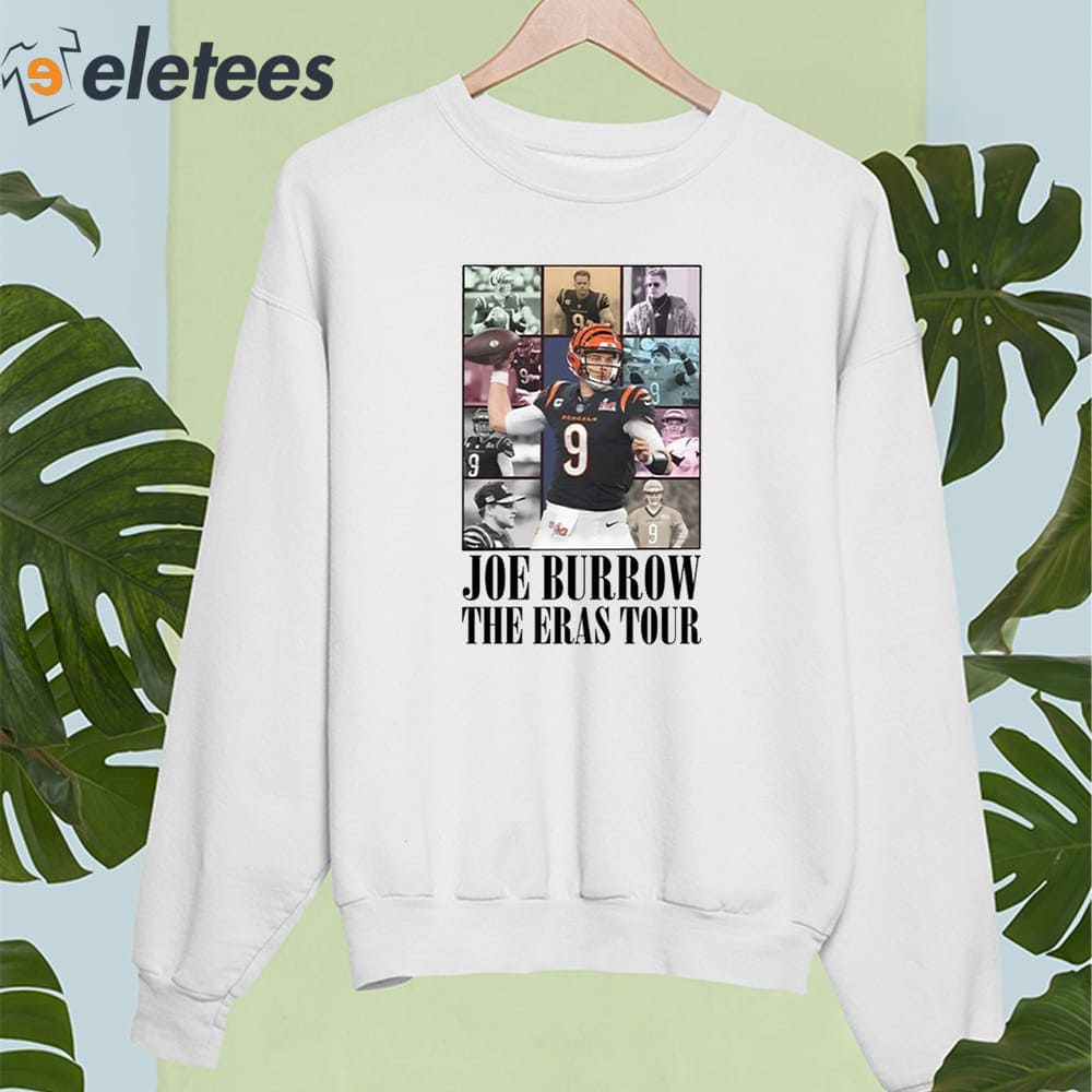 Joe Burrow 9 the Eras tour football poster shirt, hoodie, sweater, long  sleeve and tank top