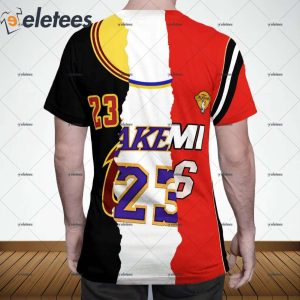 Lebron James Number and Logo 3 Clubs Jersey Shirt 3