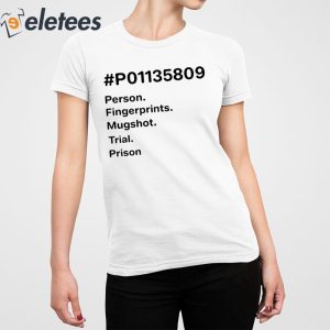 P01135809 Person Fingerprints Mugshot Trial Prison Shirt 5