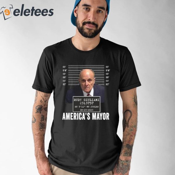 Rudy Giuliani Mugshot America’s Mayor Shirt