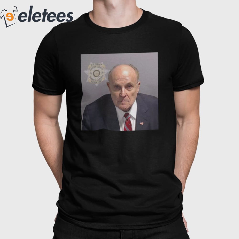 Rudy Giuliani's Mugshot Shirt Fulton County Sheriff's Office