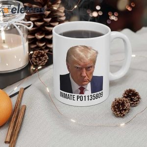 Trump Mugshot Inmate P01135809 Coffee Mug 3