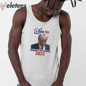 Trump Mugshot Vote For Inmate P0134809 2024 Shirt 3