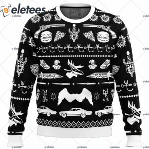 A Very Supernatural Christmas Supernatural Ugly Christmas Sweater 0