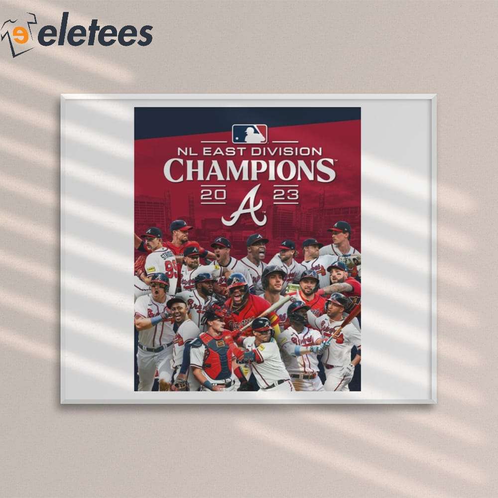 Atlanta Braves 4-Time World Series Champions Deluxe 24 x 20