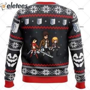 Attack on Titan Colossal Claus Ugly Christmas Sweater 2