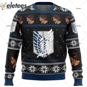 Attack on Titan Survery Corps Ugly Christmas Sweater 1