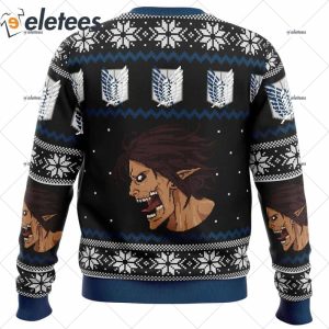 Attack on Titan Survery Corps Ugly Christmas Sweater 2