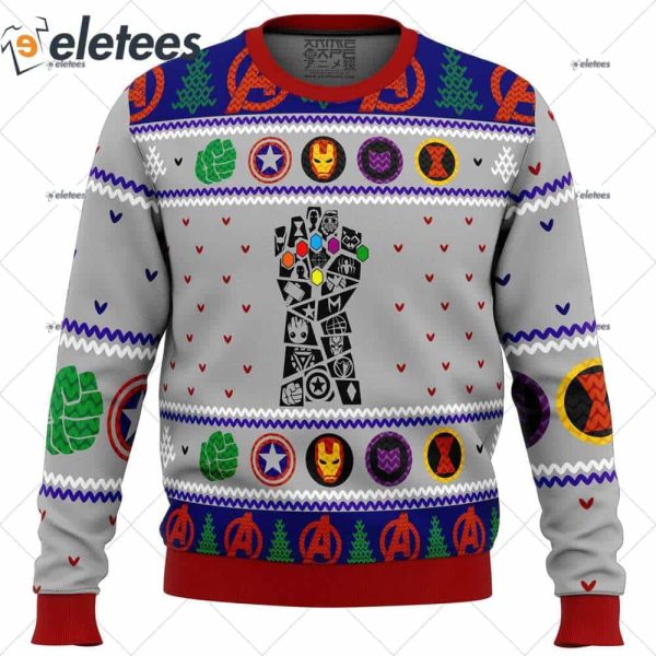 Avengers Gauntlet Ugly Christmas Sweater