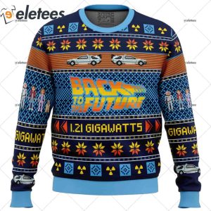 Back To The Future Ugly Christmas Sweater