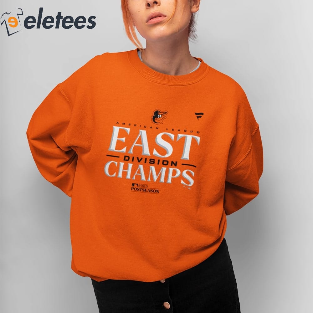 Orange Baltimore Orioles AL East Division Champions 2023 Postseason Shirt,  hoodie, sweater, long sleeve and tank top