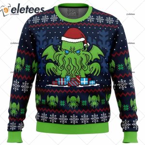 Call Of Christmas Cthulhu Ugly Christmas Sweater 1