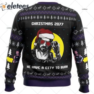 Christmas Cyberpunk 2077 Ugly Christmas Sweater 2