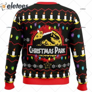 Christmas Park Jurassic Park Ugly Christmas Sweater 2