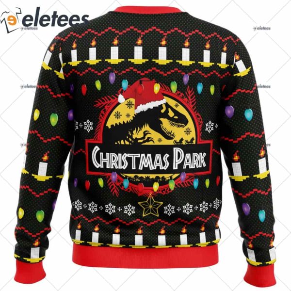 Christmas Park Jurassic Park Ugly Christmas Sweater