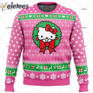 Cute Christmas Hello Kitty Ugly Christmas Sweater 1