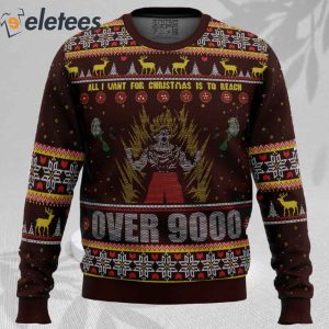 DBZ Goku Over 9000 Dragon Ball Z Ugly Christmas Sweater 2