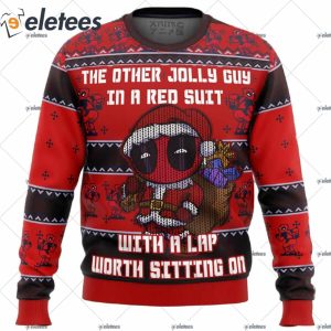 Deadpool Jolly Red Guy Ugly Christmas Sweater 1