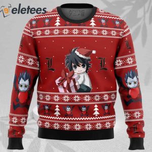 Death Note Chibi L Ugly Christmas Sweater 2