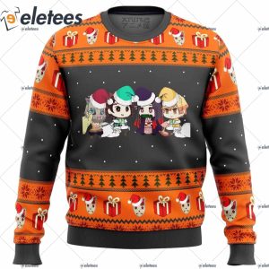 Demon Slayer Chibi Ugly Christmas Sweater 1