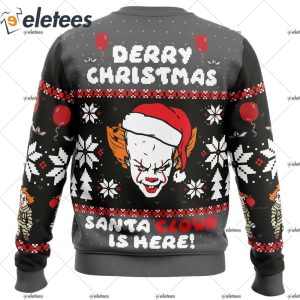 Derry Christmas Pennywise the Clown Ugly Christmas Sweater 2