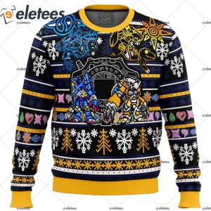 Digimon Ugly Christmas Sweater 1
