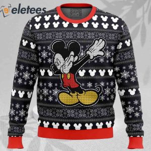 Disney Mickey Dabbing Ugly Christmas Sweater 2