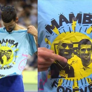 Djokovic Honors Kobe Bryant With 'Mamba Forever' Shirt - Bee Happy Forever