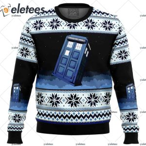 Doctor Who Tardis Ugly Christmas Sweater 1