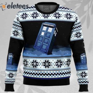 Doctor Who Tardis Ugly Christmas Sweater 2