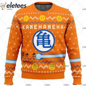 Dragon Ball Z Kamehameha Ugly Christmas Sweater 1