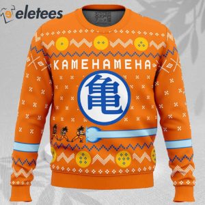 Dragon Ball Z Kamehameha Ugly Christmas Sweater 2