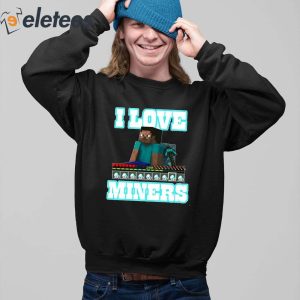 Enderman I Love Miners Shirt 4