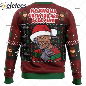 Fred Claws Christmas Freddy Krueger Ugly Christmas Sweater 2