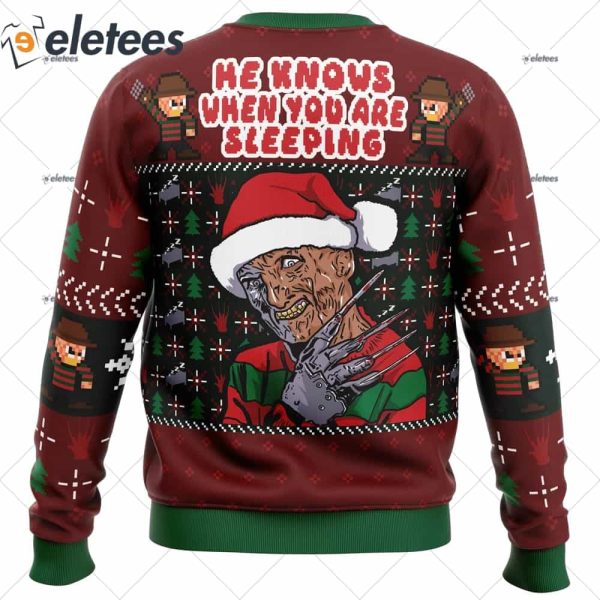 Fred Claws Christmas Freddy Krueger Ugly Christmas Sweater