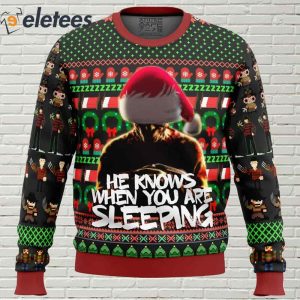 Freddy Krueger A Nightmare on Elm Street Ugly Christmas Sweater 2