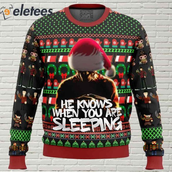 Freddy Krueger A Nightmare on Elm Street Ugly Christmas Sweater