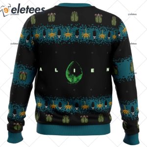 Free Hugs Alien Facehugger Ugly Christmas Sweater 2