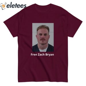 Free Zach Bryan Mug Shot Shirt 1