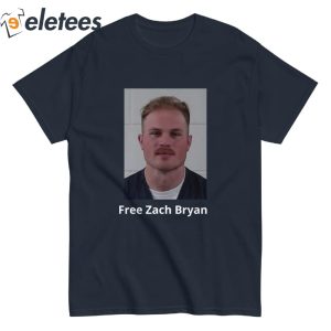 Free Zach Bryan Mug Shot Shirt 2