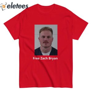 Free Zach Bryan Mug Shot Shirt 3
