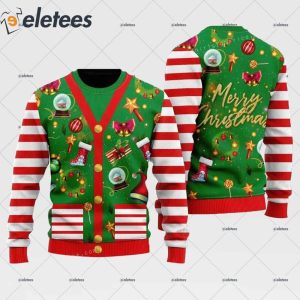 Funny Christmas Cardigan Style Ugly Sweater 1