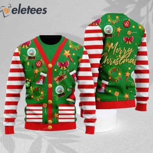 Funny Christmas Cardigan Style Ugly Sweater 2