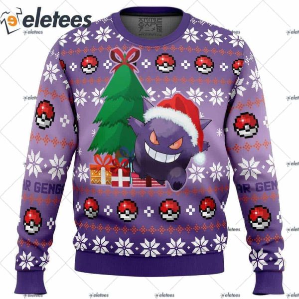 Gengar Pokemon Ugly Christmas Sweater